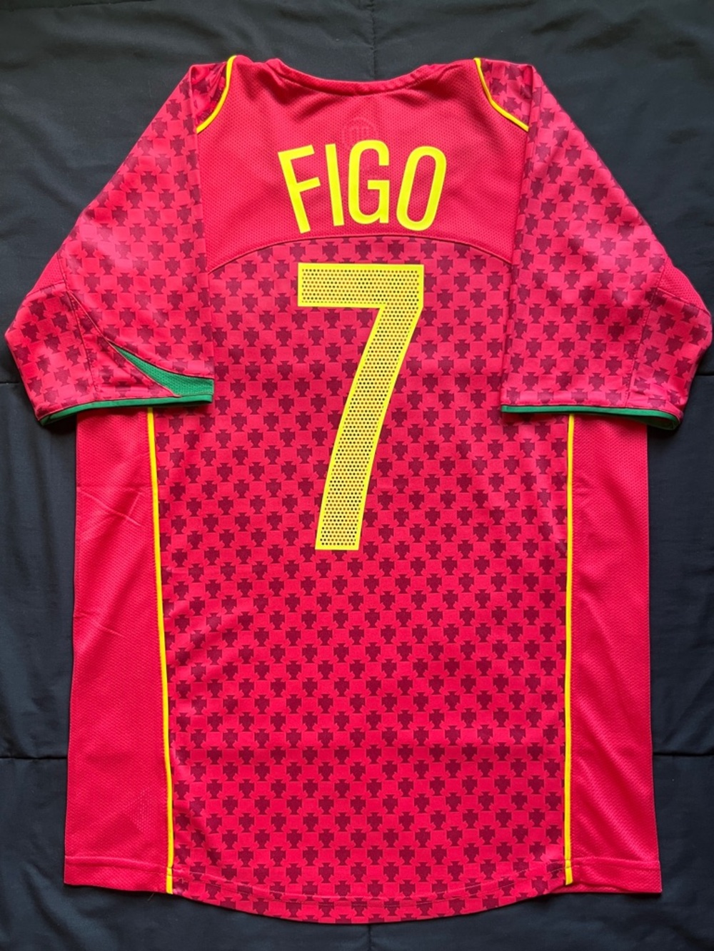 Figo #7 Portugal Soccer Jersey 2004 Retro Home